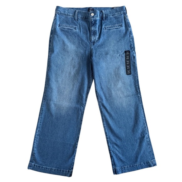 J. Crew women’s Tall wide leg crop jean w/ welt pockets 31T size 31 NWT #705 - Picture 1 of 12
